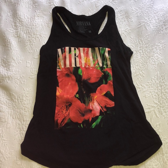 Tops - Nirvana Black Tank Top